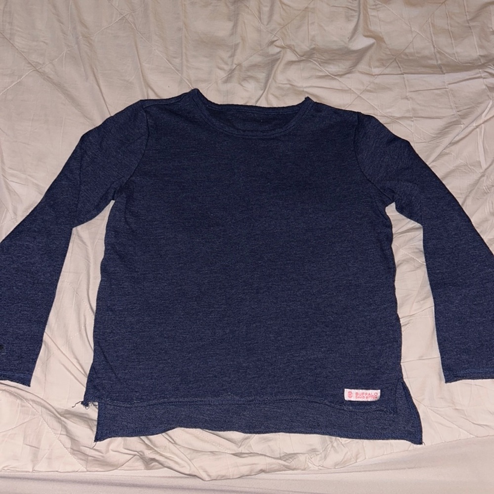 Buffalo David Bitton, L (14/16), Navy Heather Pullover Sweater